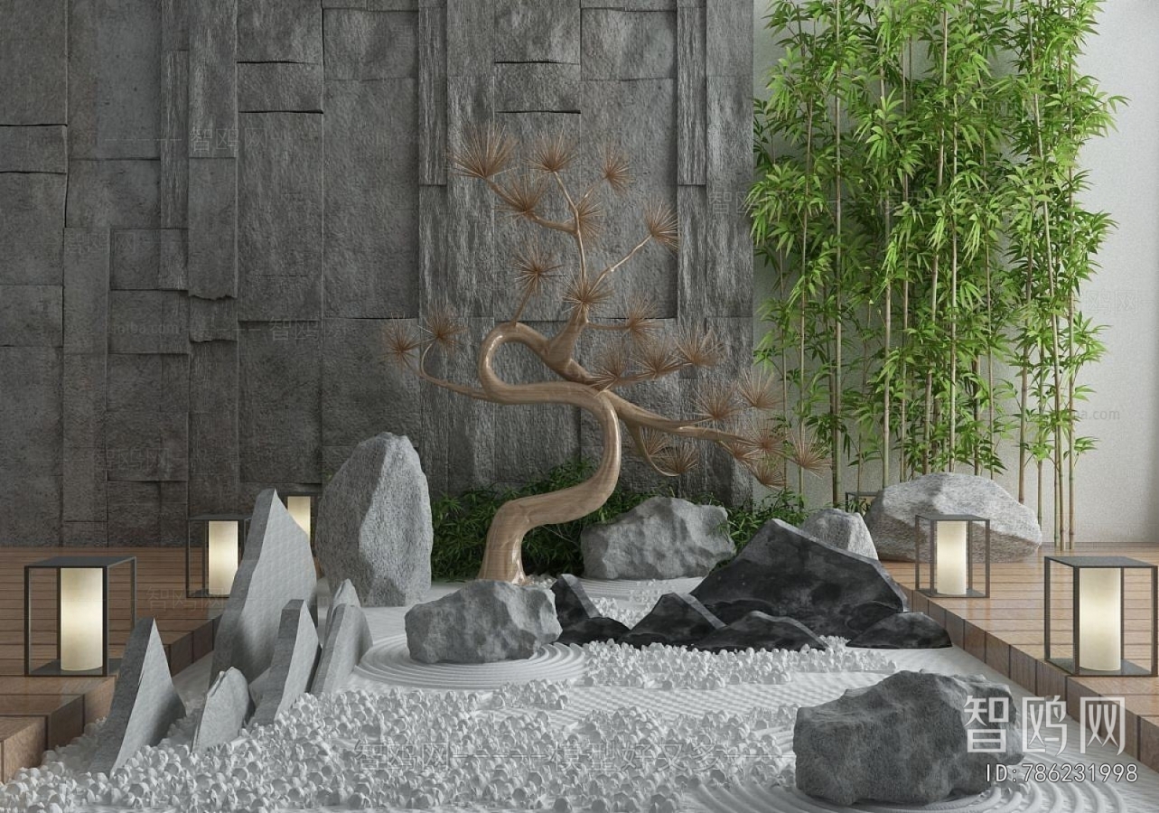 Modern Rockery Waterscape