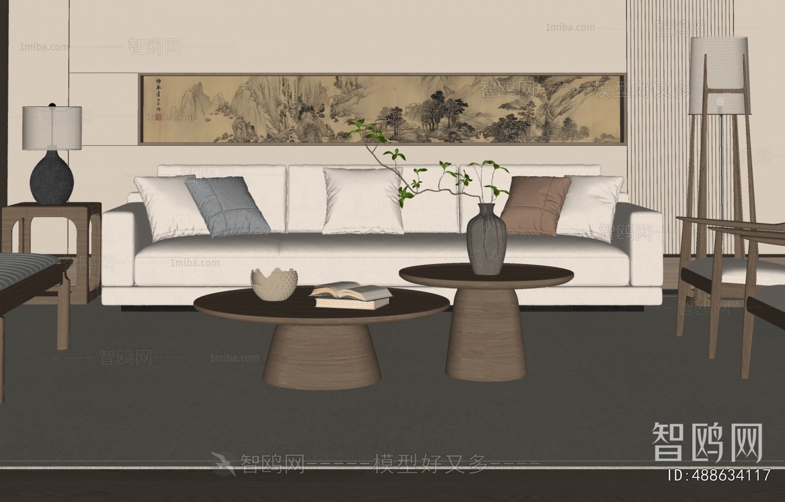 Modern Three-seat Sofa