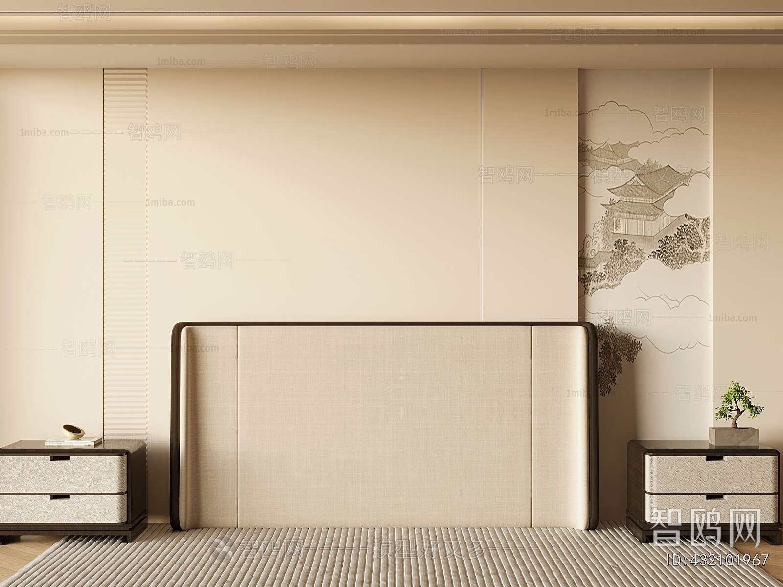 New Chinese Style TV Wall