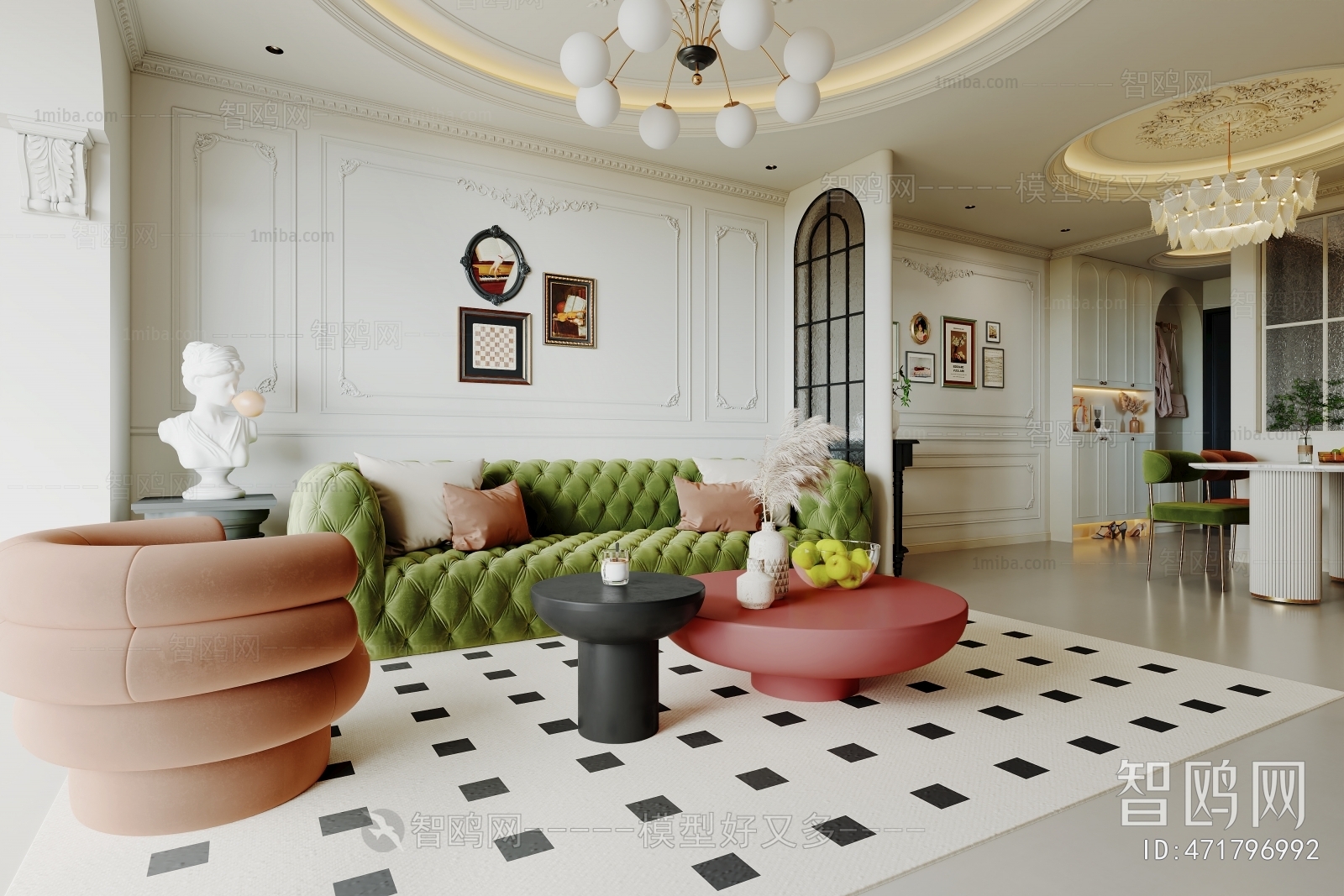 French Style A Living Room