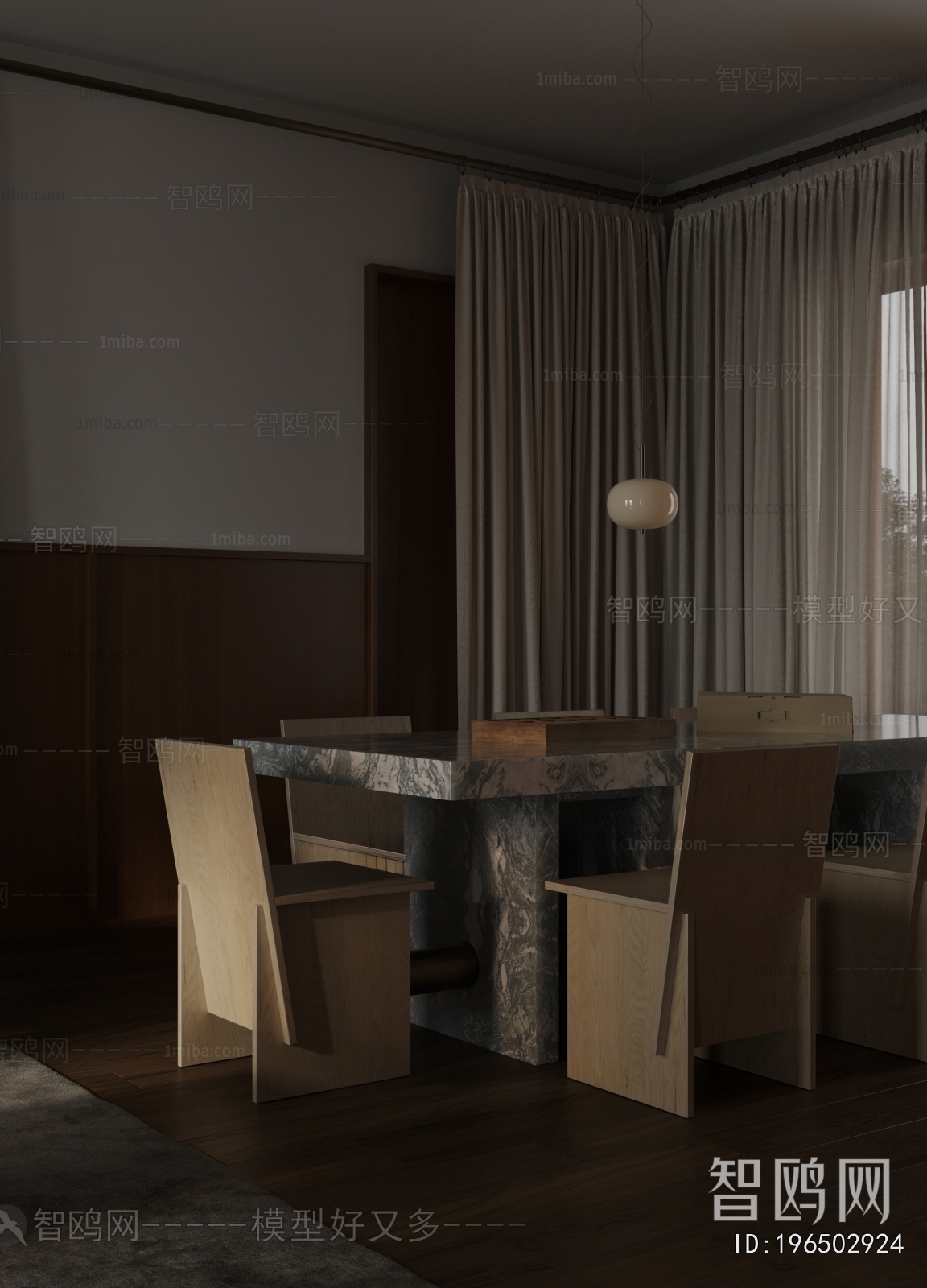 Wabi-sabi Style Dining Room