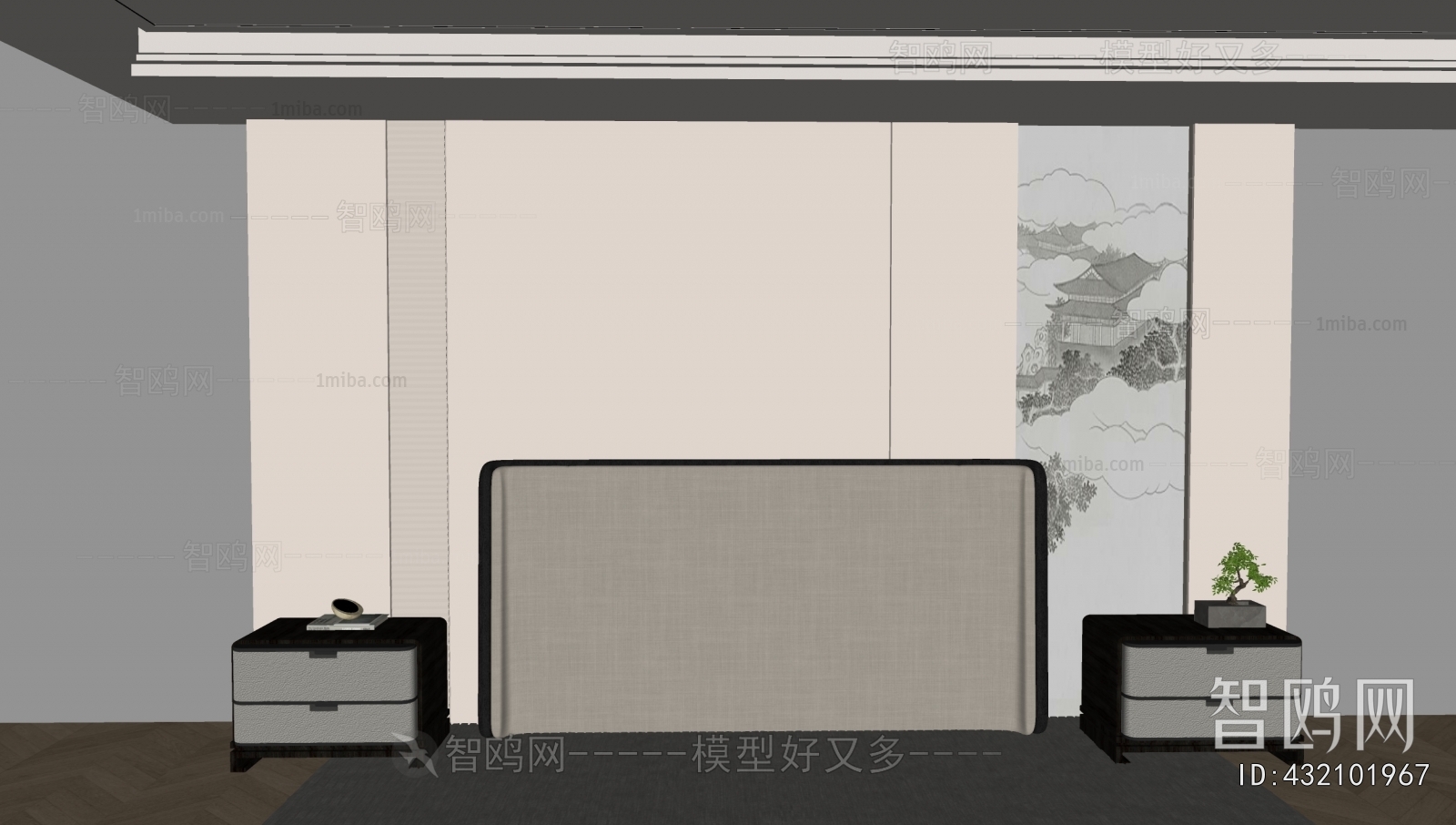 New Chinese Style TV Wall