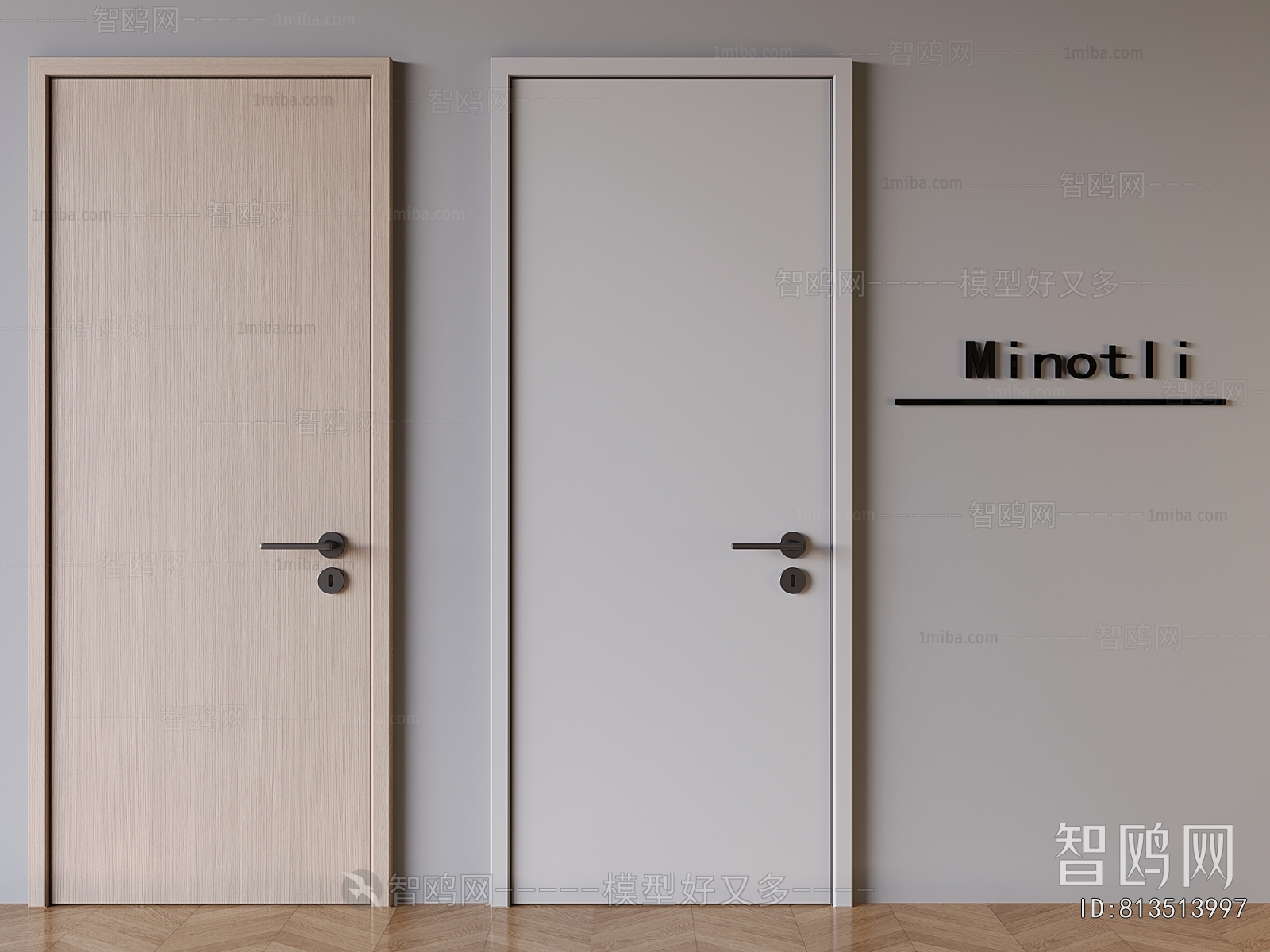 Modern Single Door