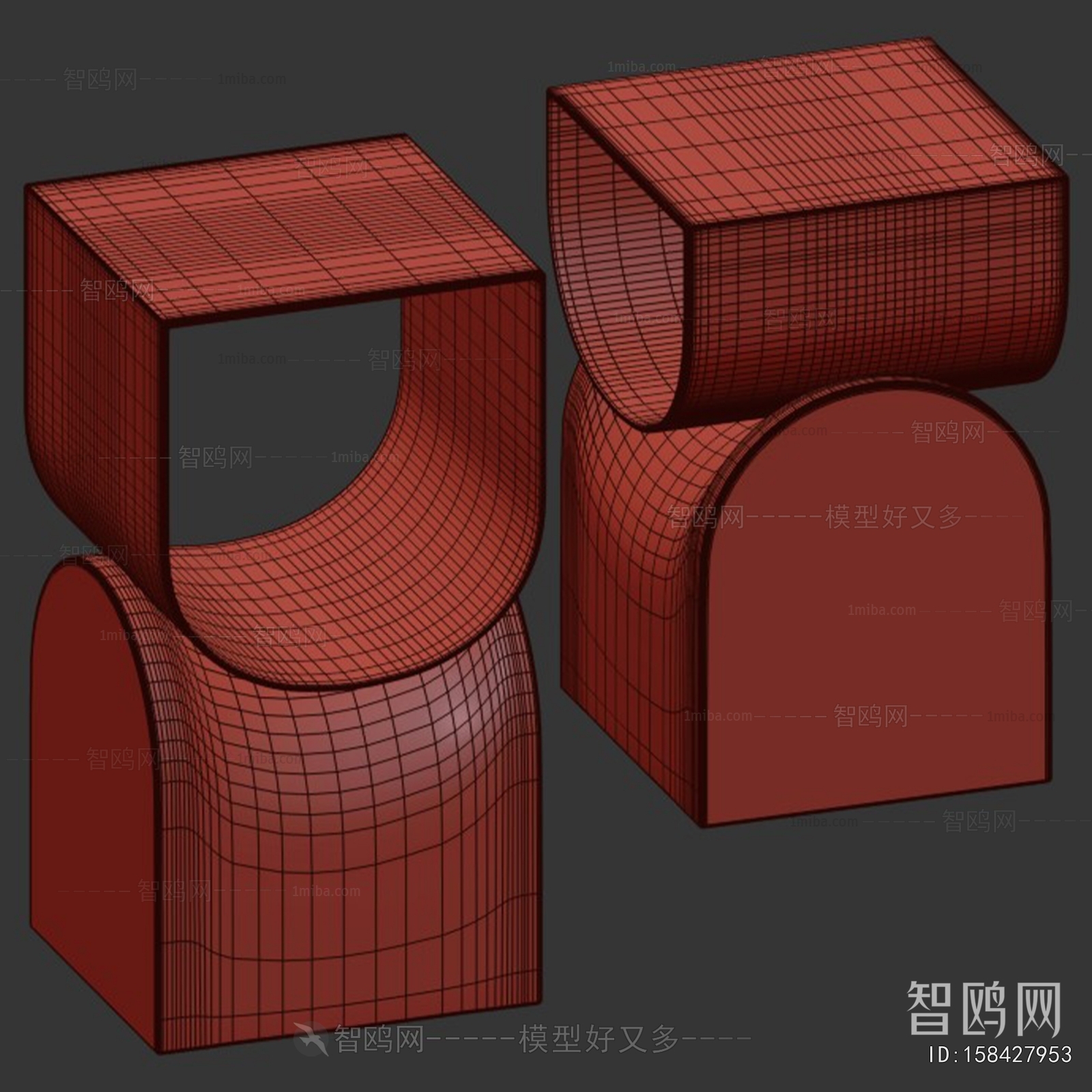 现代金属创意边几