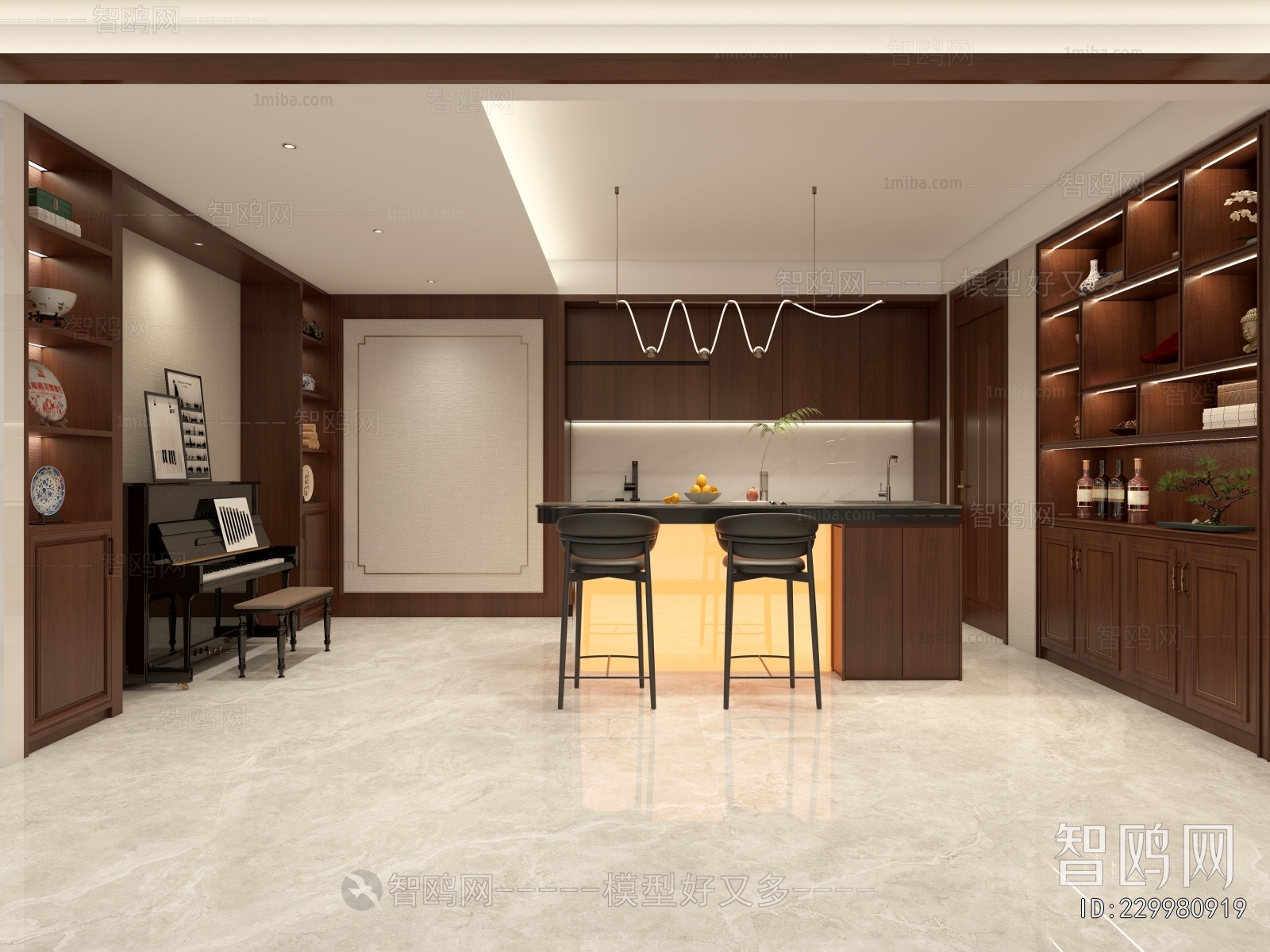 New Chinese Style Bar Area