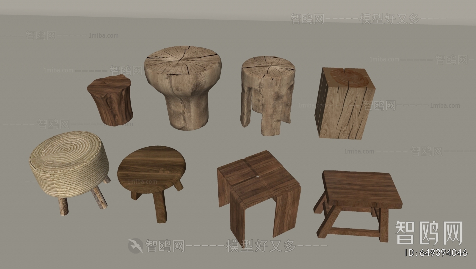 Wabi-sabi Style Stool