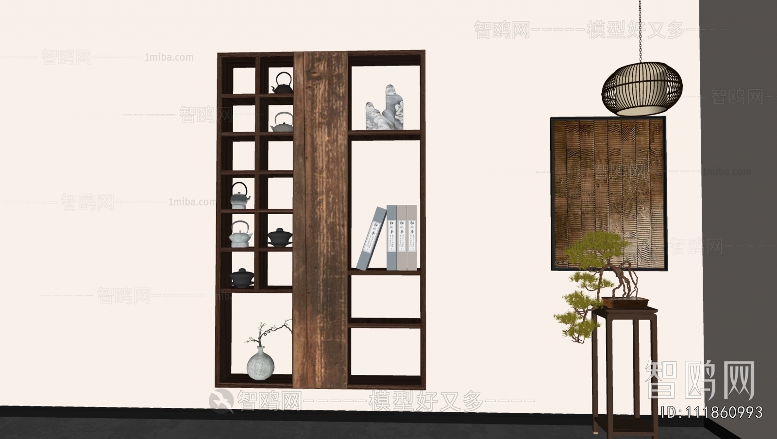 Wabi-sabi Style Decorative Cabinet