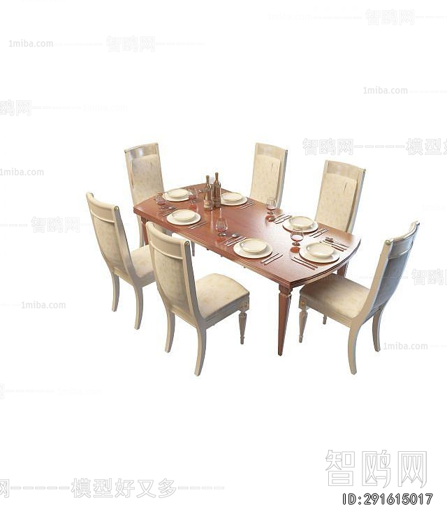 European Style Dining Table And Chairs