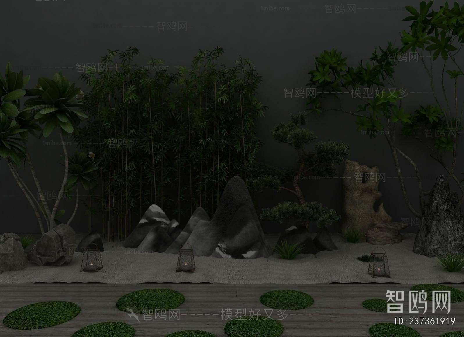 New Chinese Style Rockery Waterscape