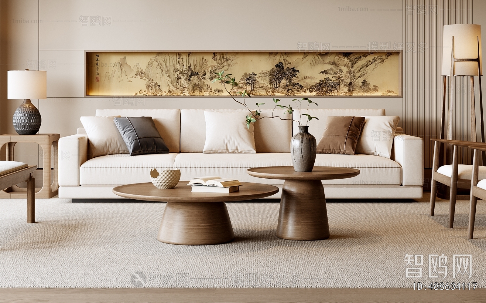 Modern Three-seat Sofa