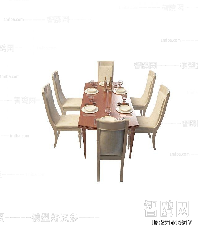 European Style Dining Table And Chairs