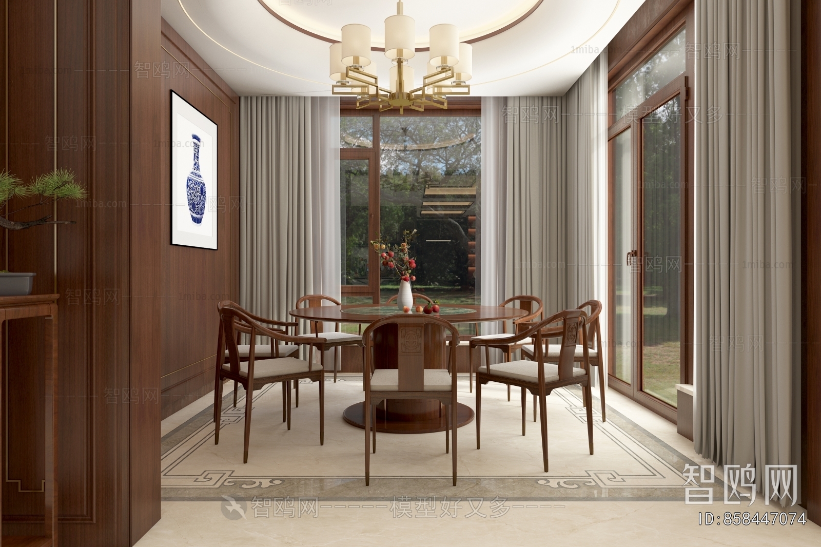 New Chinese Style Dining Room