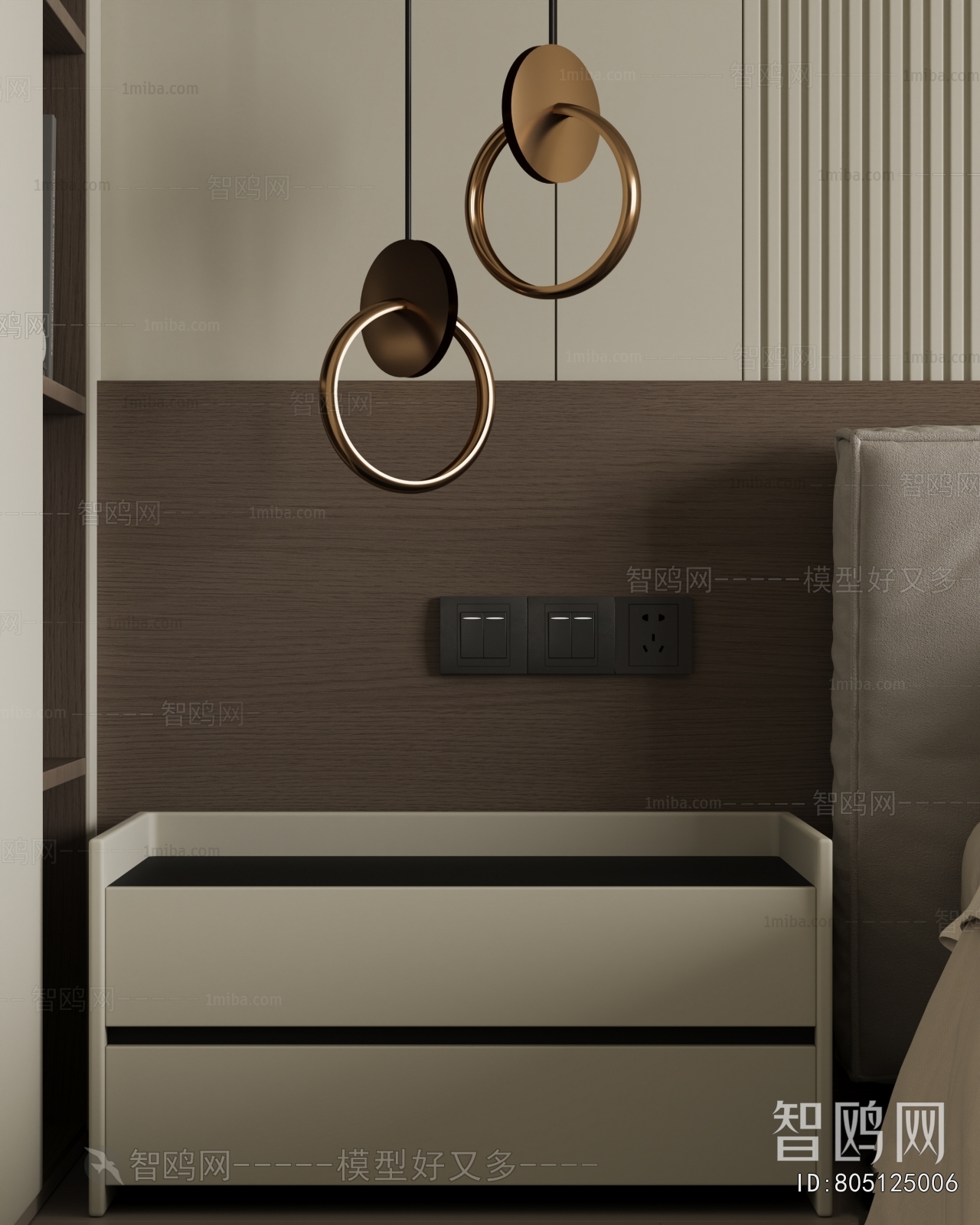 Modern Bedside Cupboard