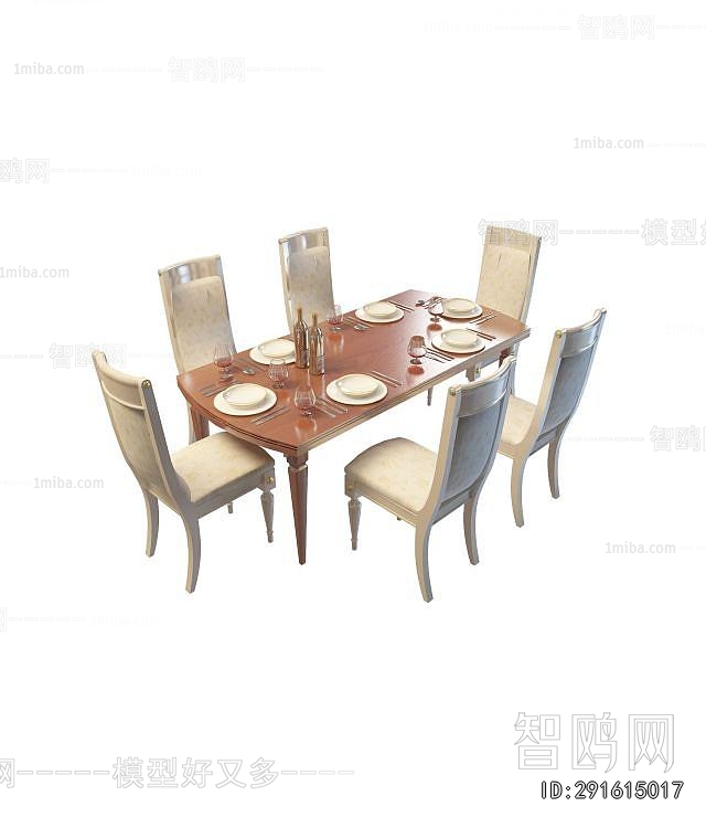 European Style Dining Table And Chairs