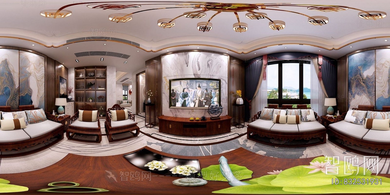 New Chinese Style Study Space