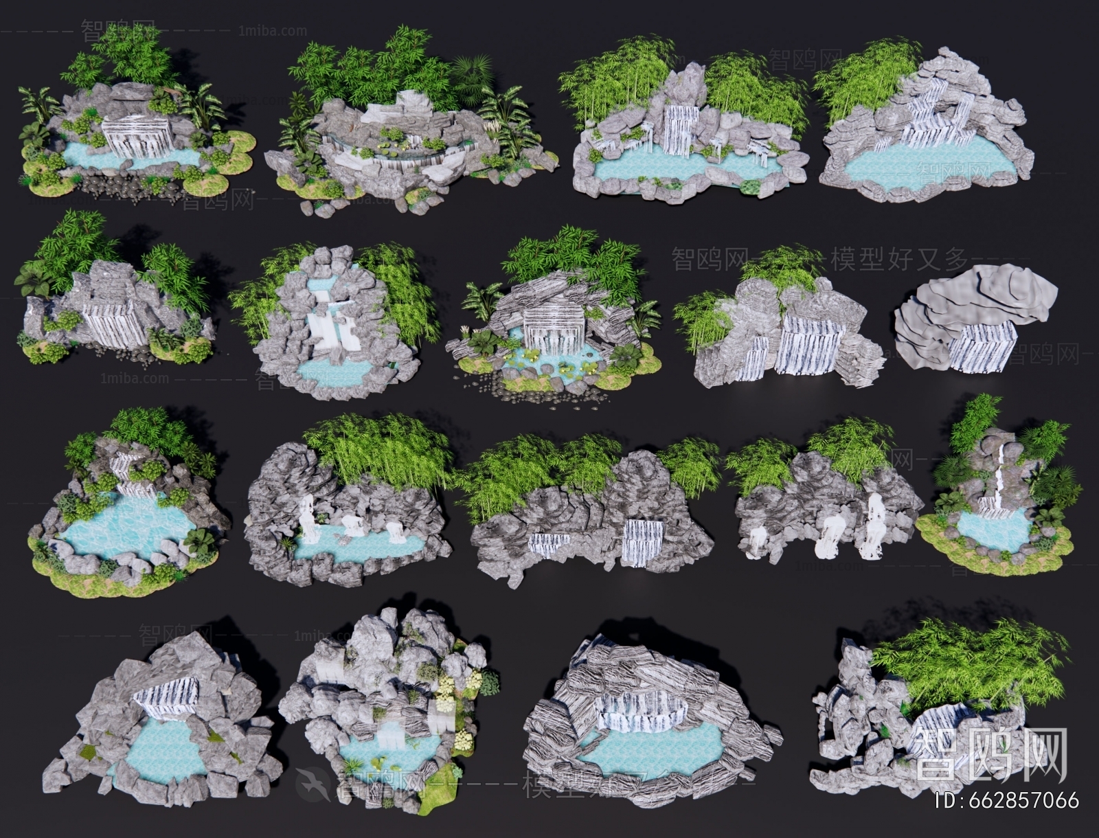 Modern Rockery Waterscape