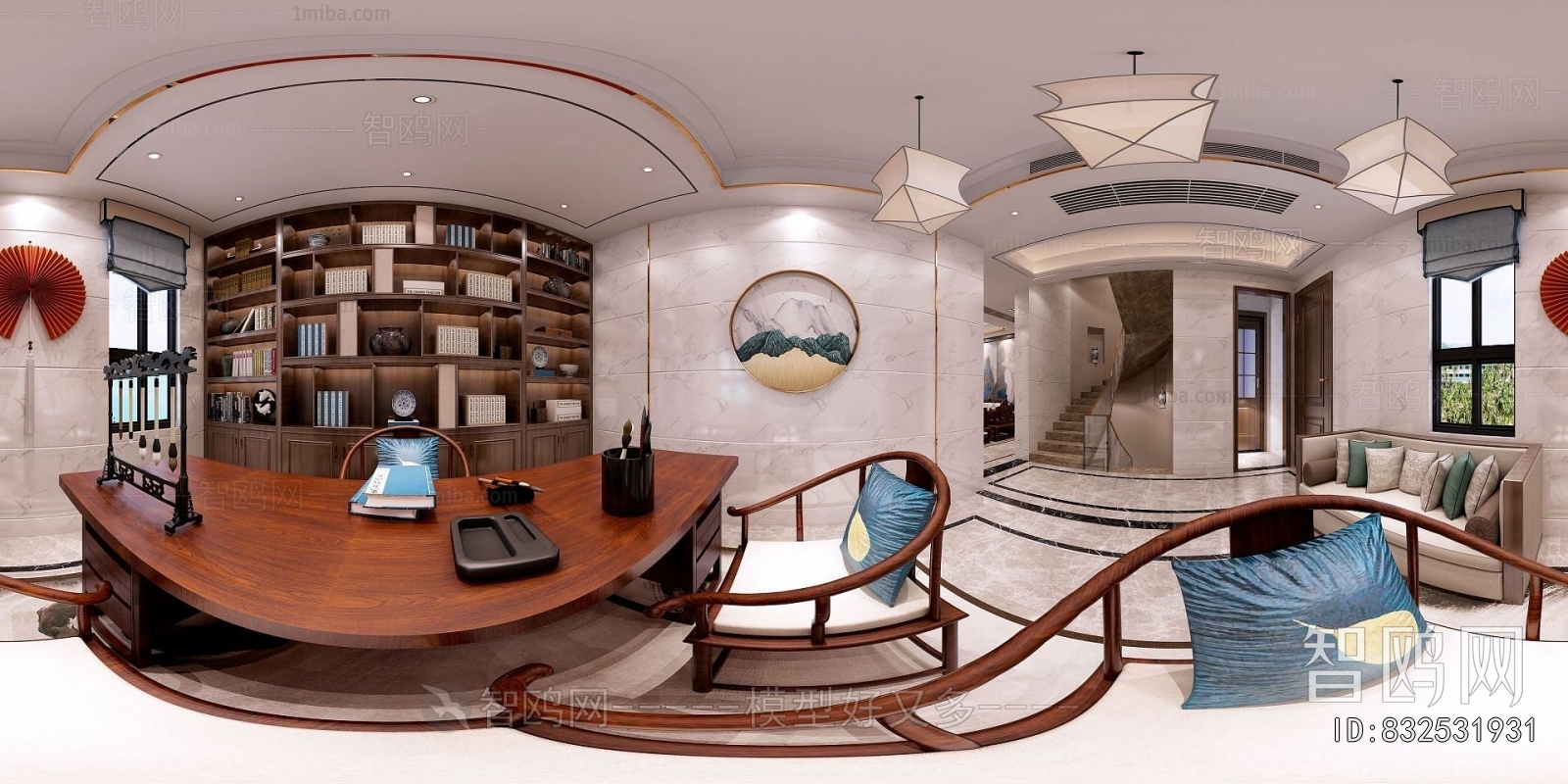 New Chinese Style Study Space