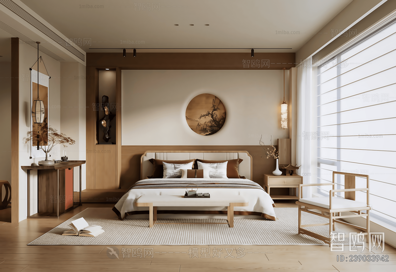 New Chinese Style Bedroom