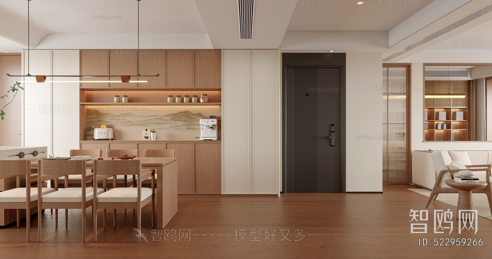 New Chinese Style A Living Room