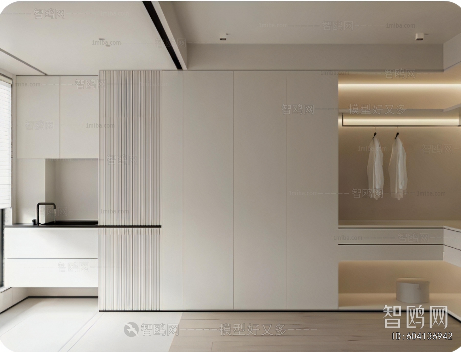 Modern Clothes Storage Area