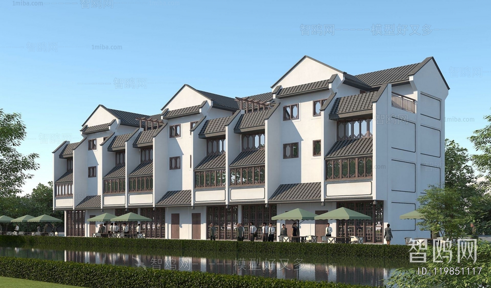 Chinese Style Appearance Of Commercial Building