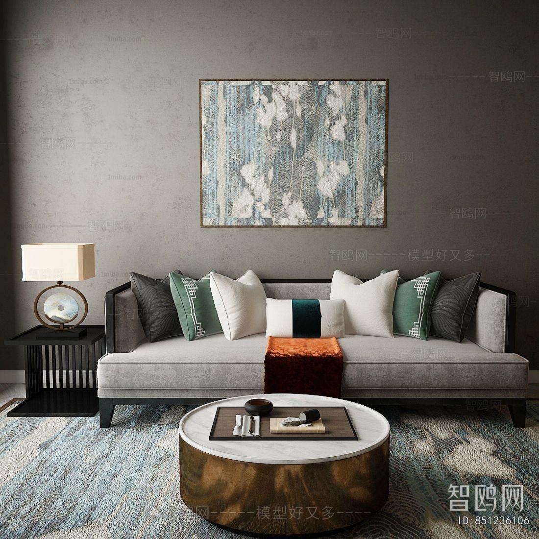 New Chinese Style Sofa Combination