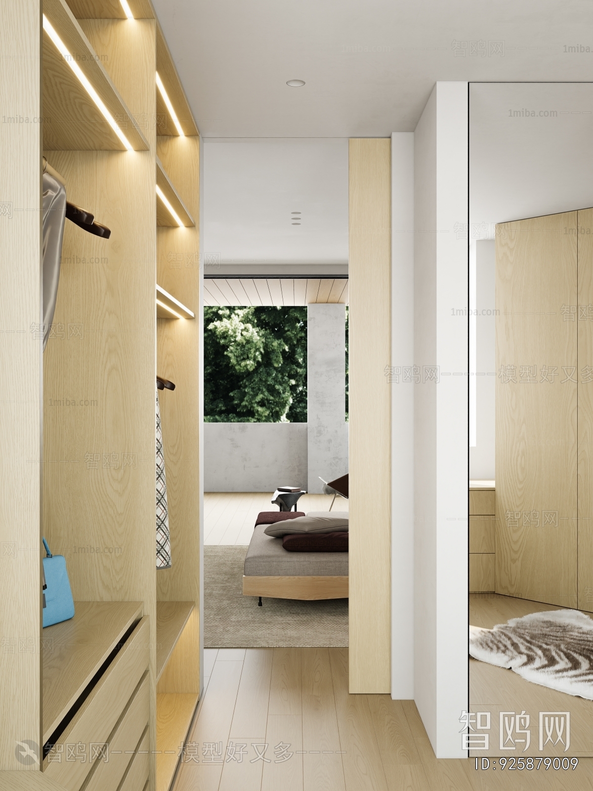 Modern Clothes Storage Area