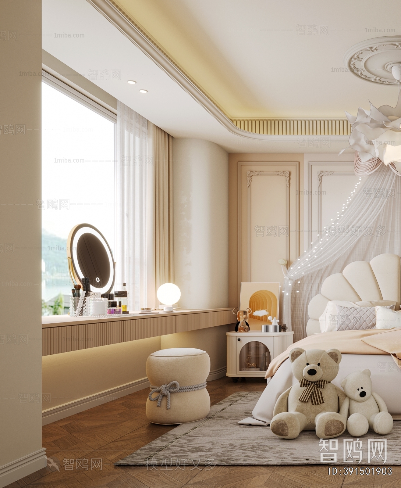 French Style Girl's Room Daughter's Room