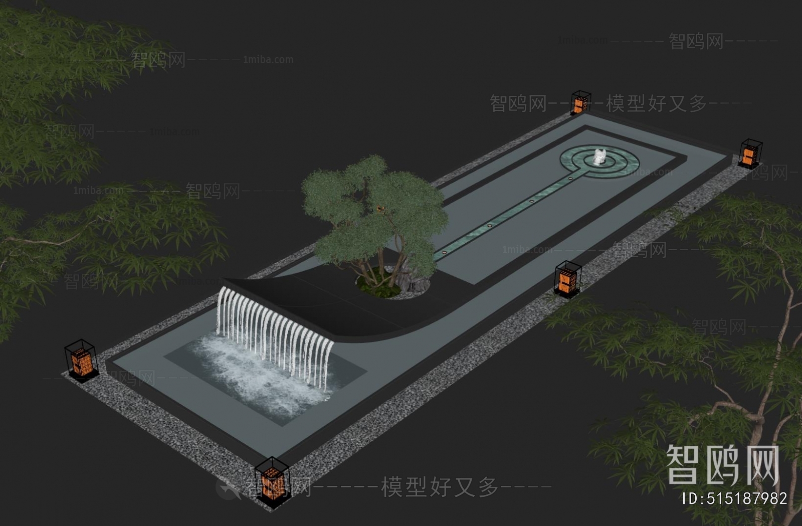 现代庭院水景观