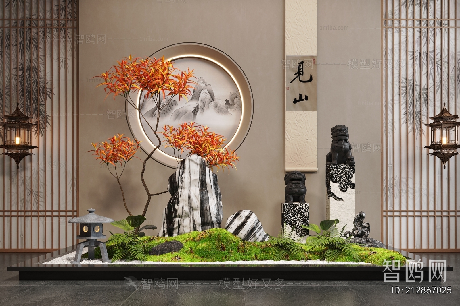 New Chinese Style Plant Landscaping