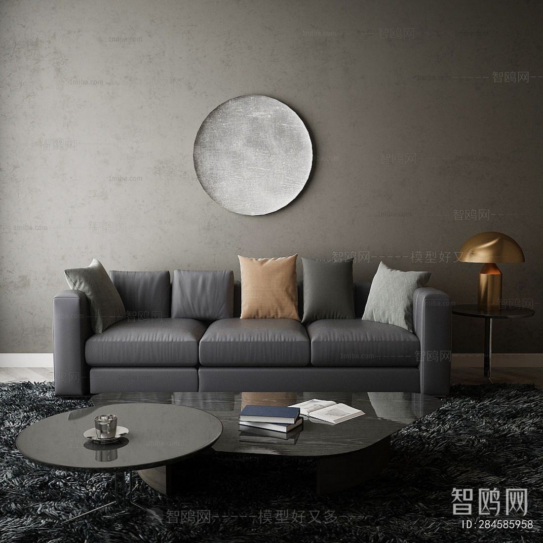 Modern Three-seat Sofa