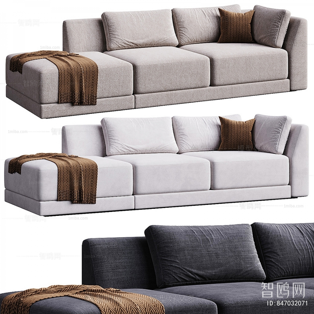 Modern Three-seat Sofa