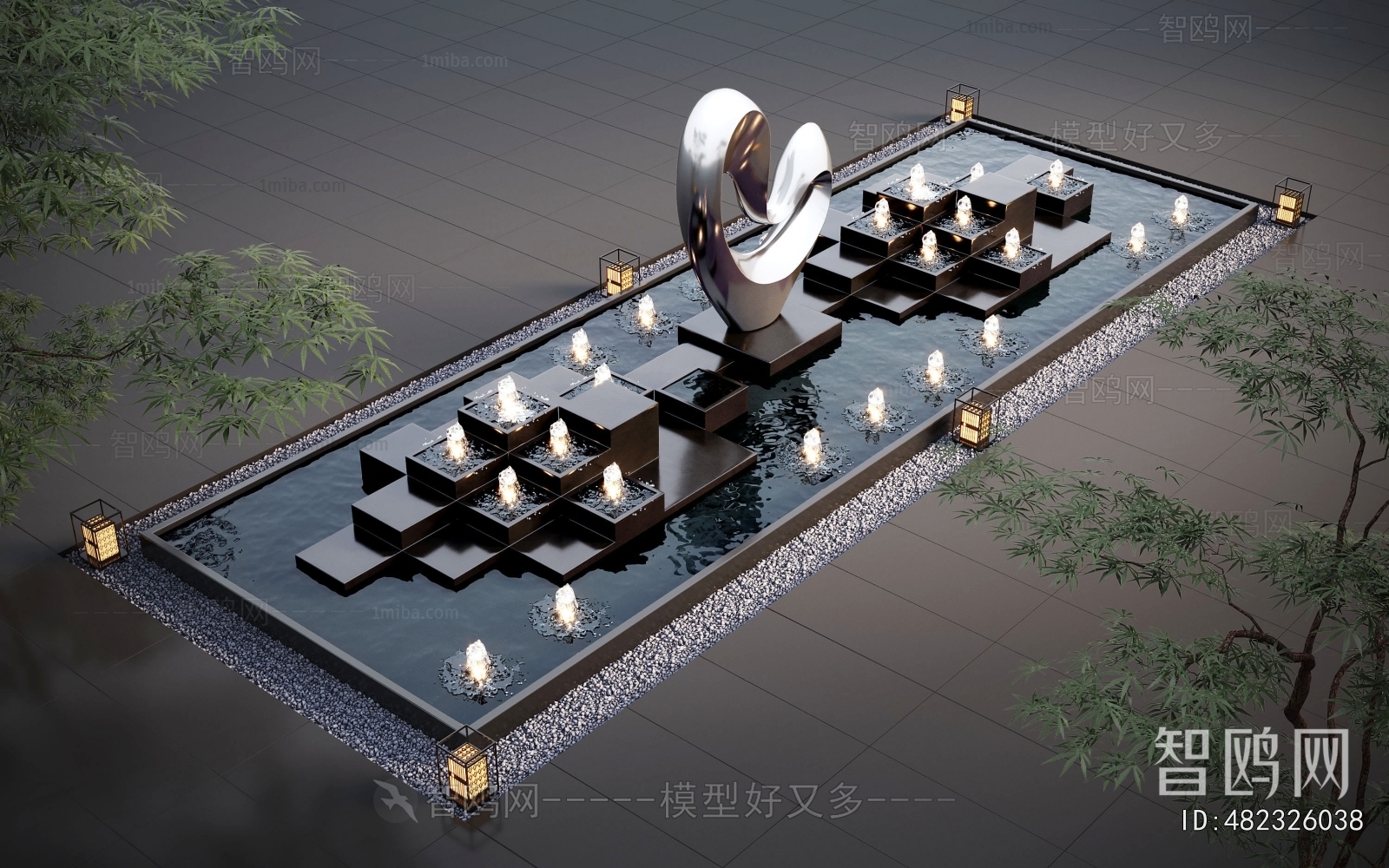 Modern Rockery Waterscape