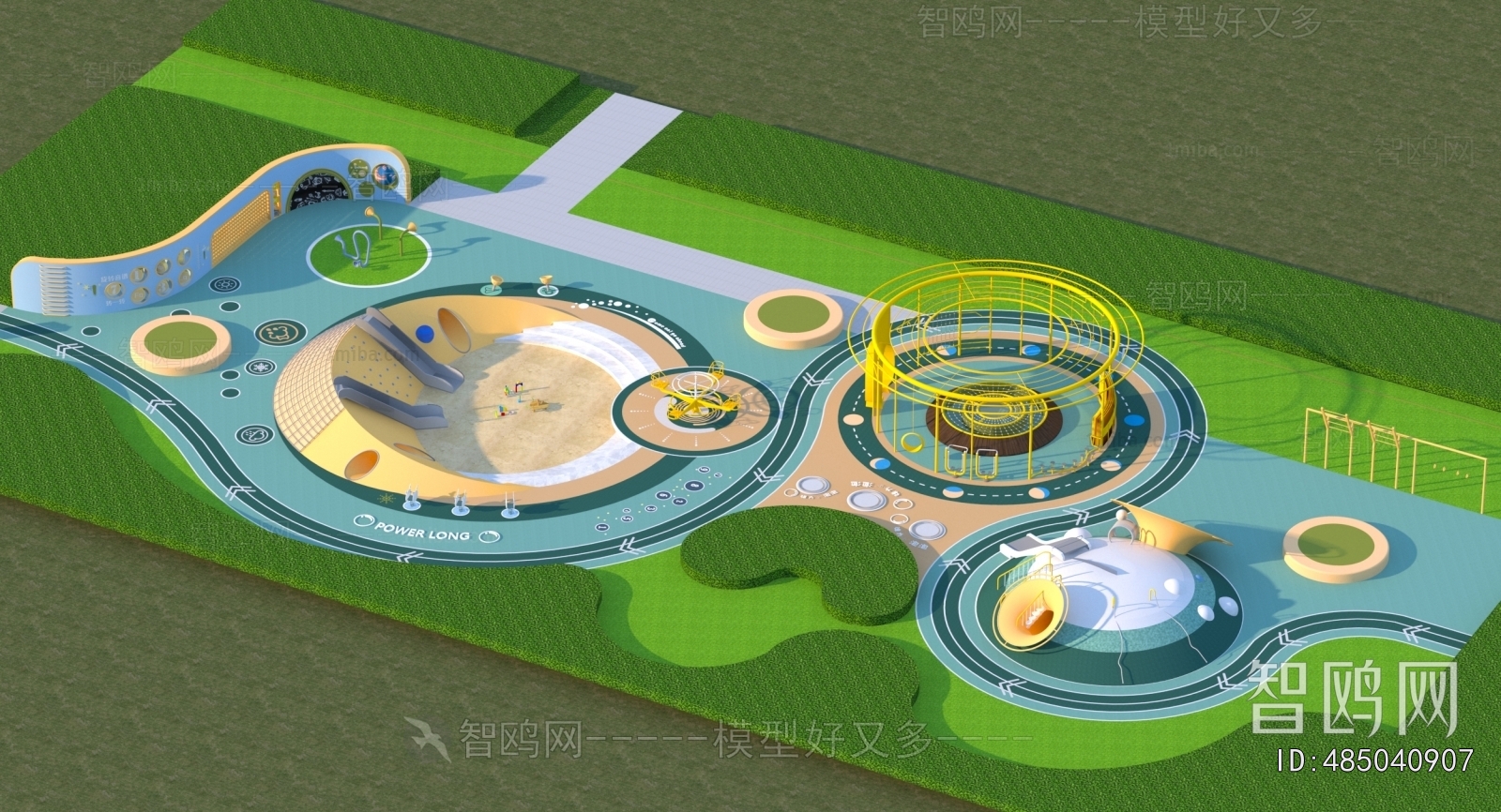 Modern Park Landscape