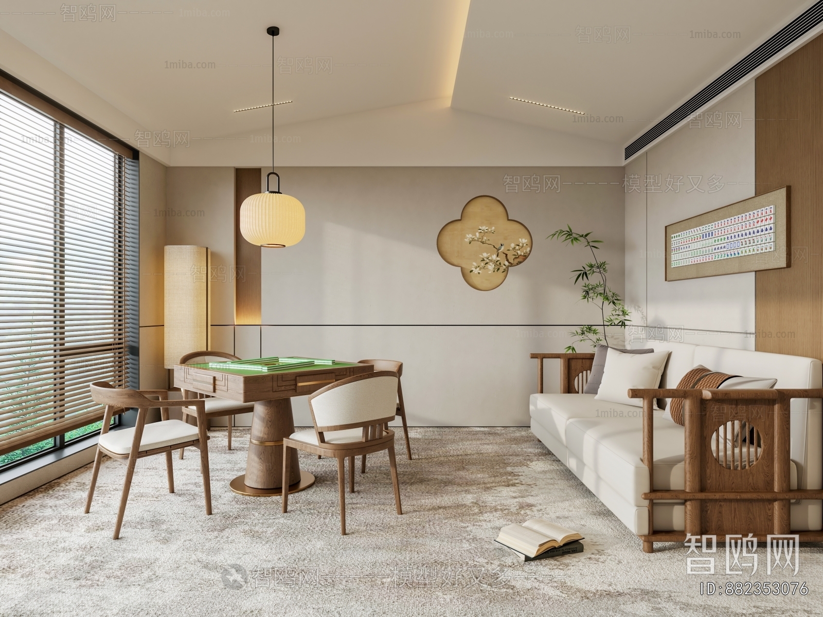 New Chinese Style Chess And Card Room