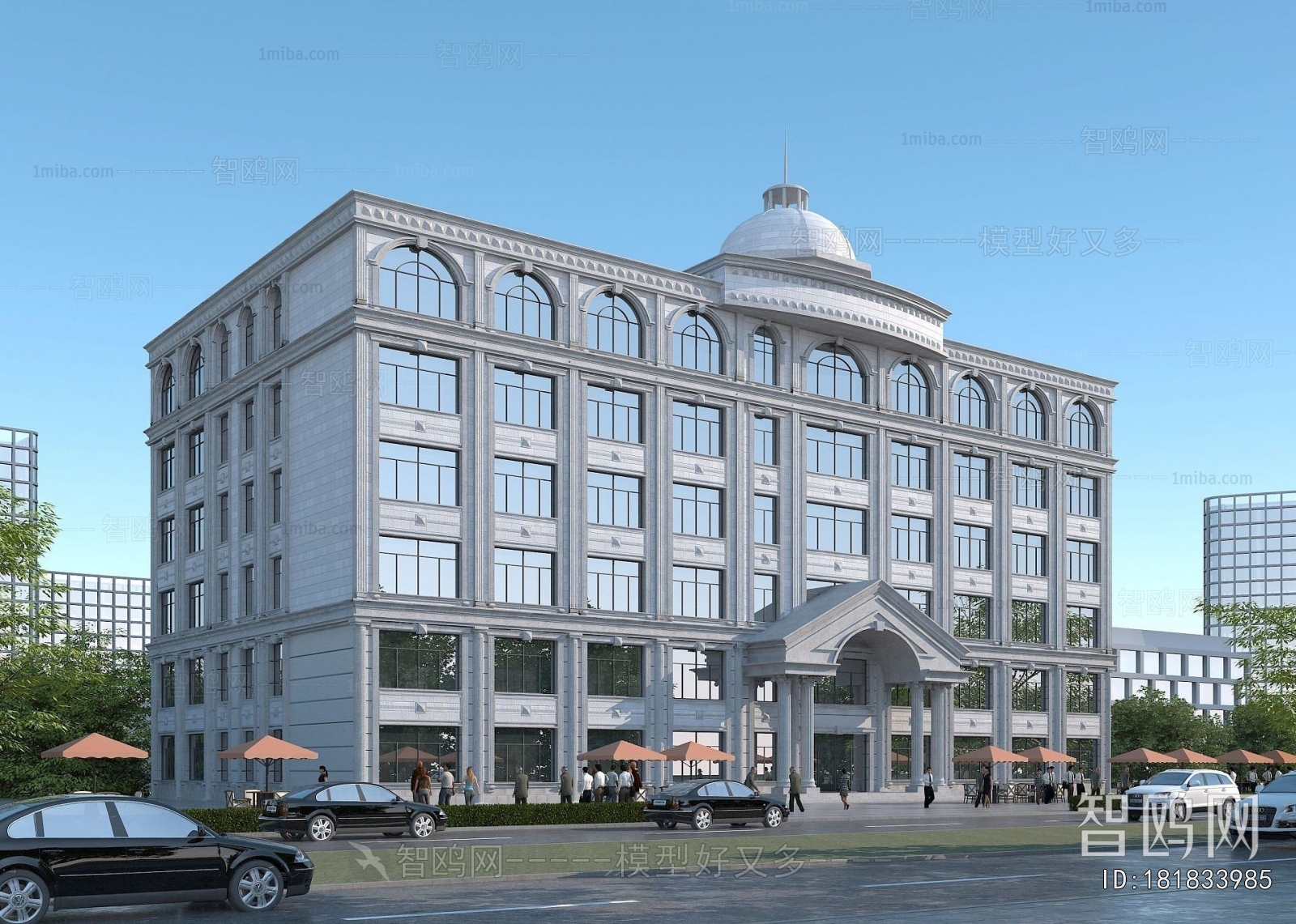 European Style Appearance Of Commercial Building