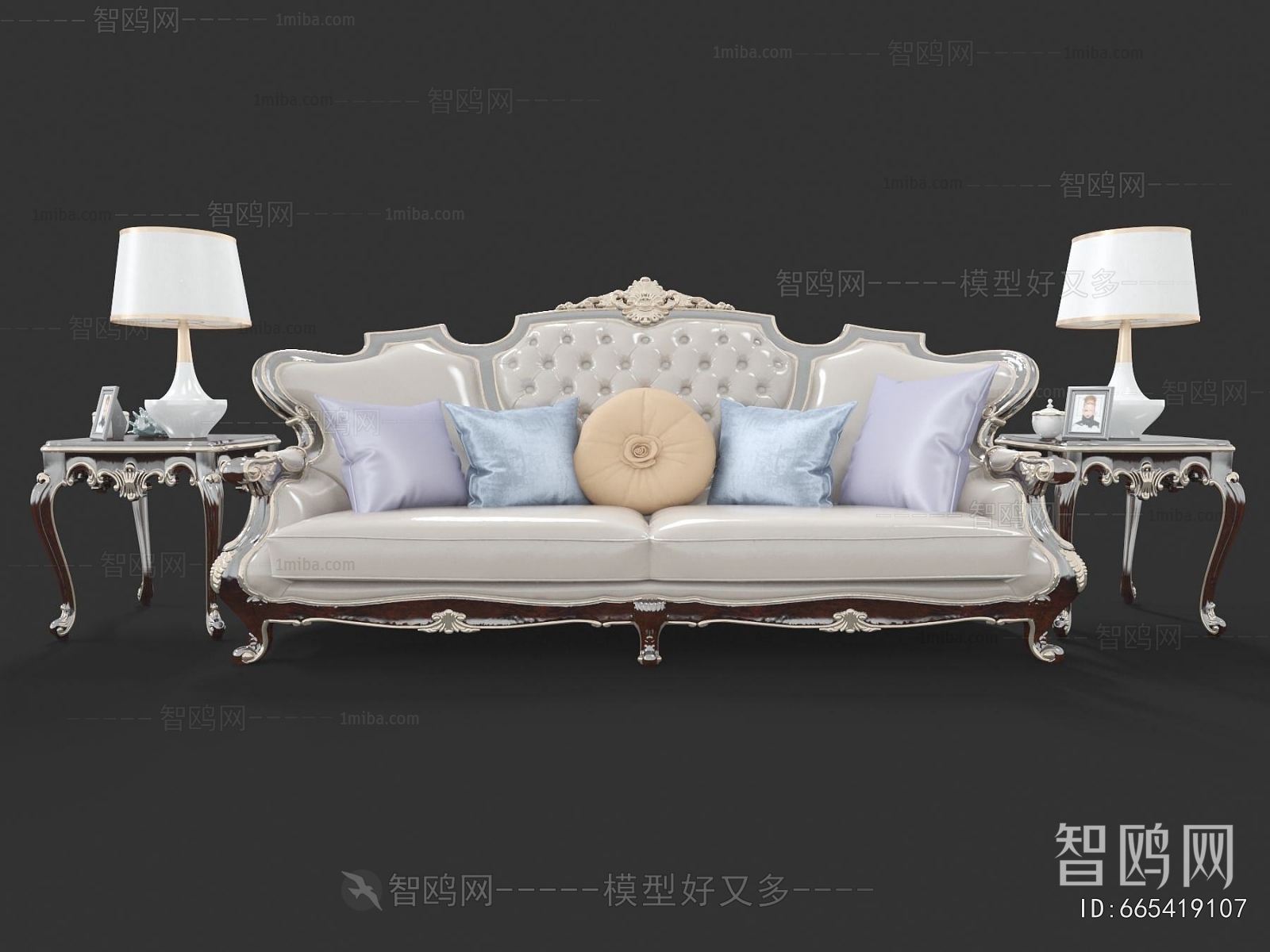European Style Three-seat Sofa
