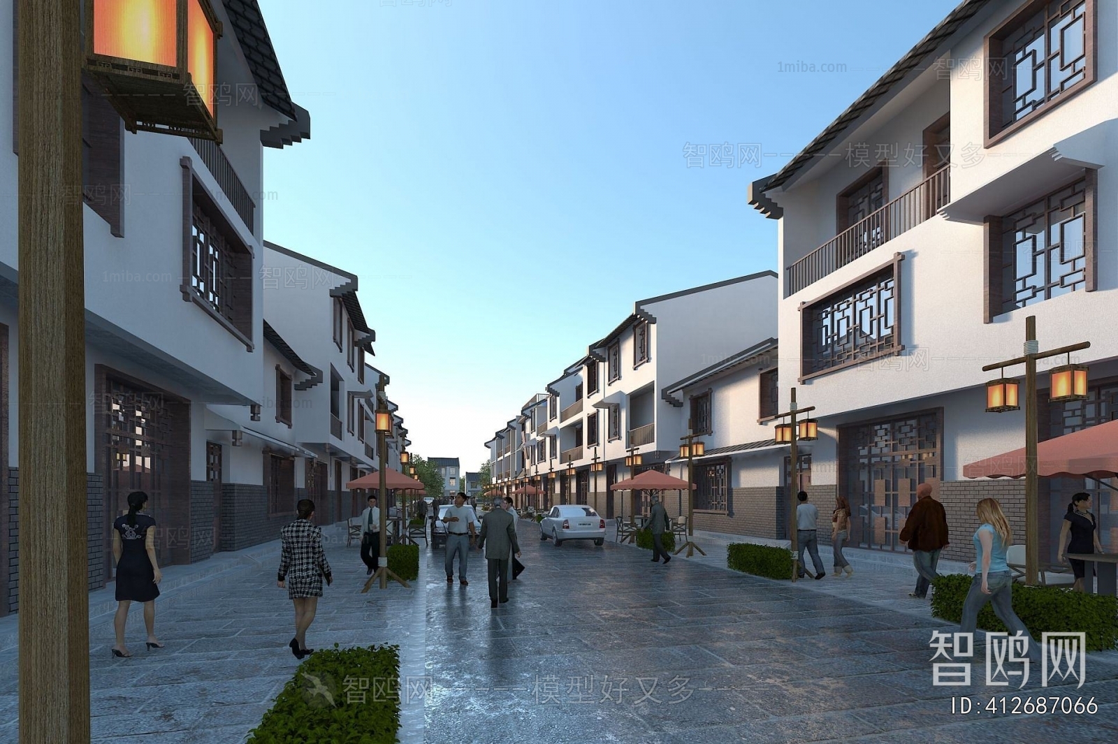 Chinese Style Commercial Street