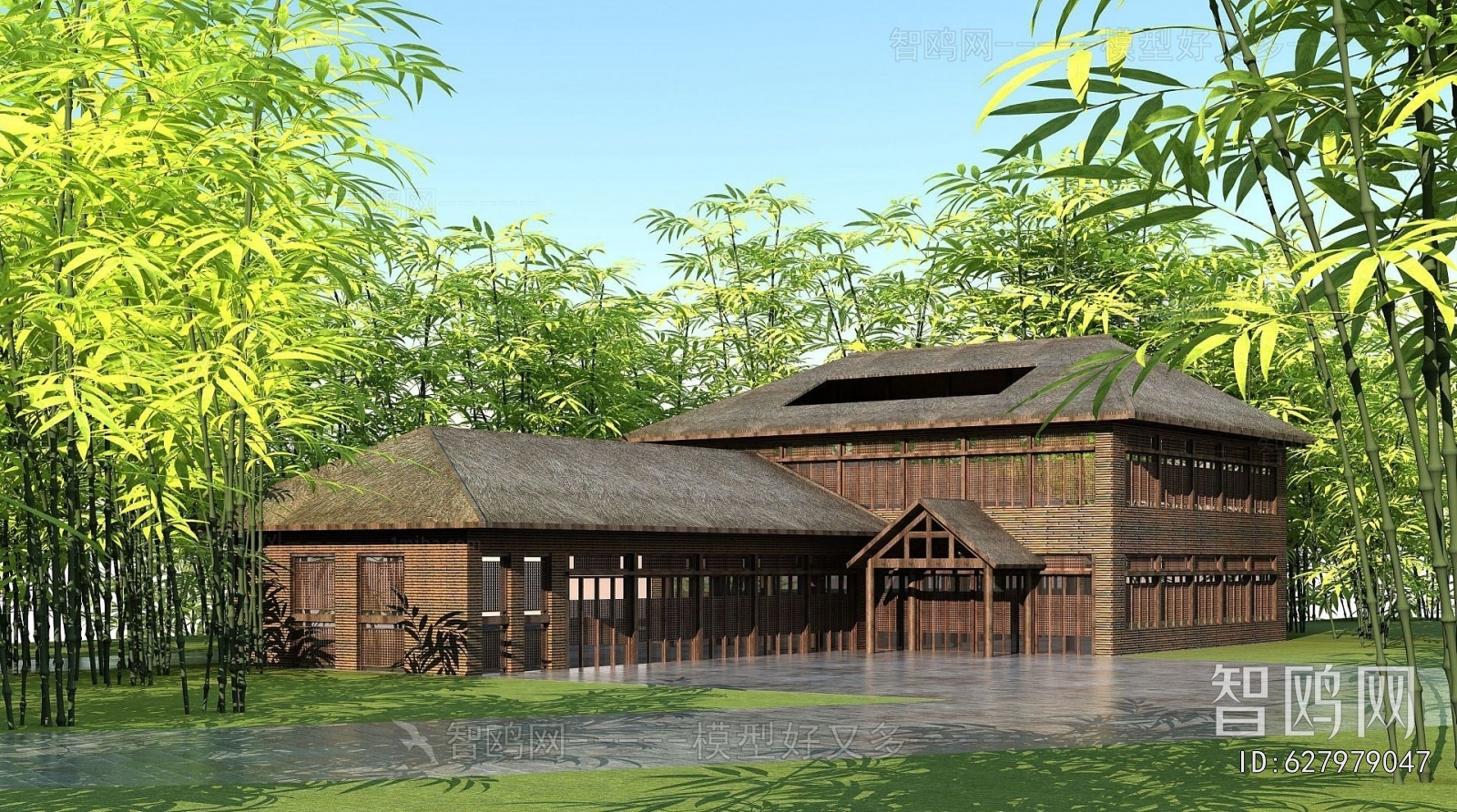 New Chinese Style Architecture Of Artistic Style