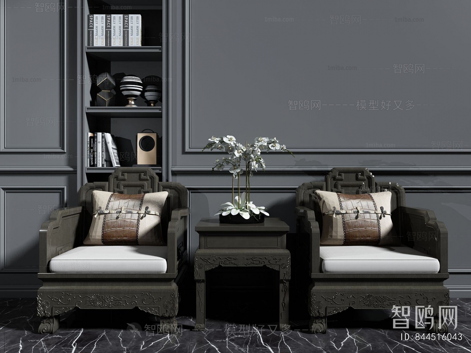 New Chinese Style Lounge Chair