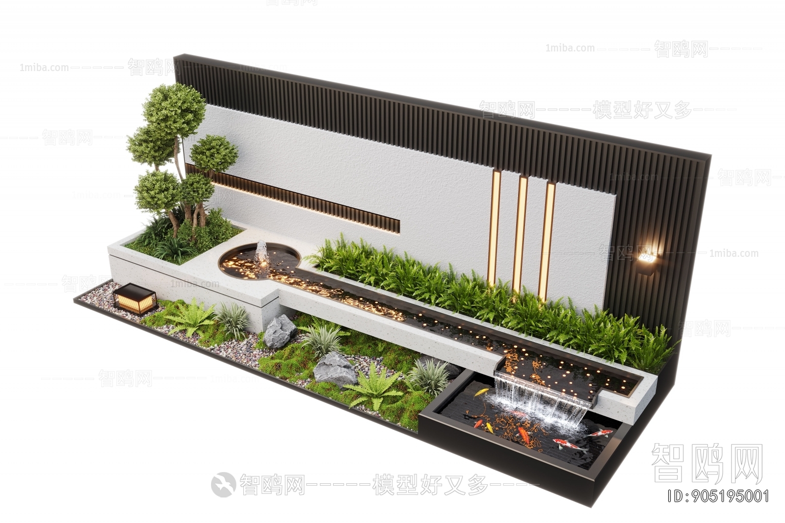 Modern Rockery Waterscape