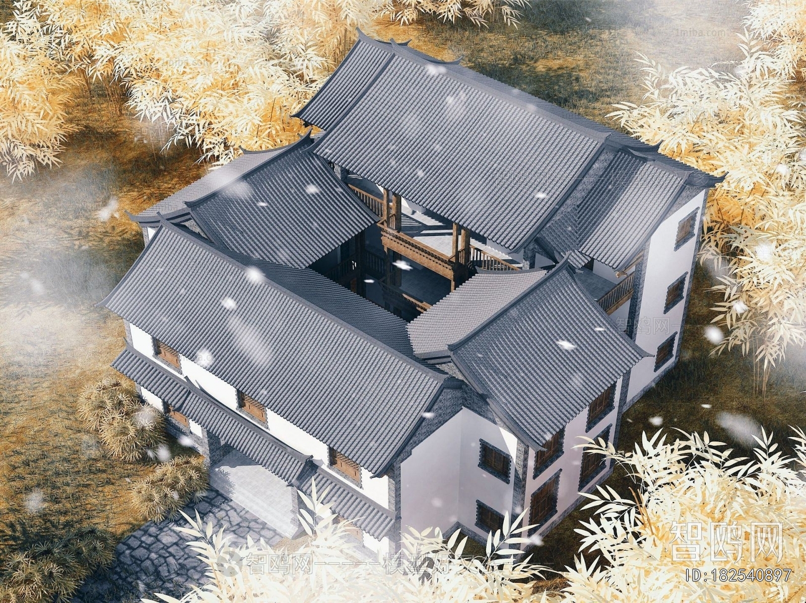 Chinese Style Villa Appearance