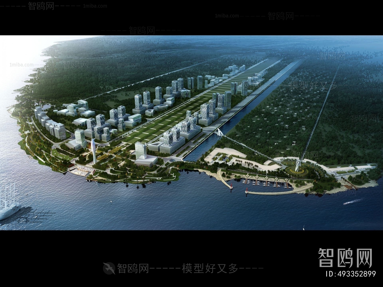 Modern Architectural Bird's-eye View Planning