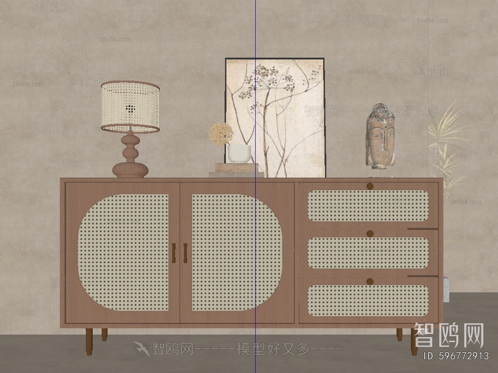 Wabi-sabi Style Side Cabinet/Entrance Cabinet