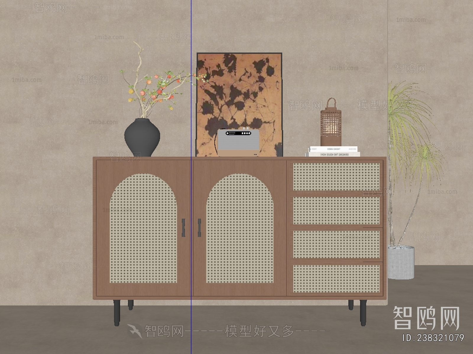 Wabi-sabi Style Side Cabinet/Entrance Cabinet