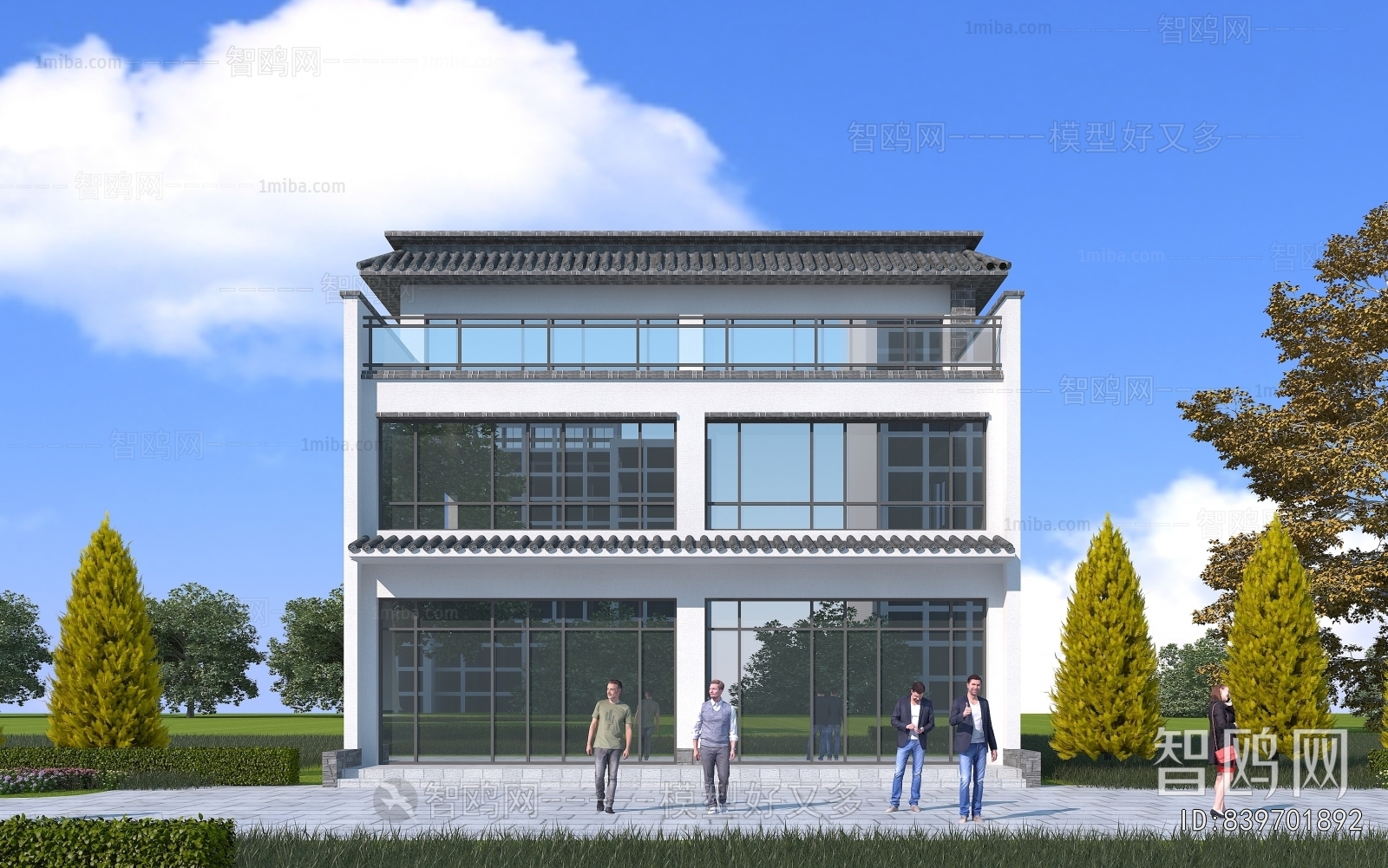 Chinese Style Public Building