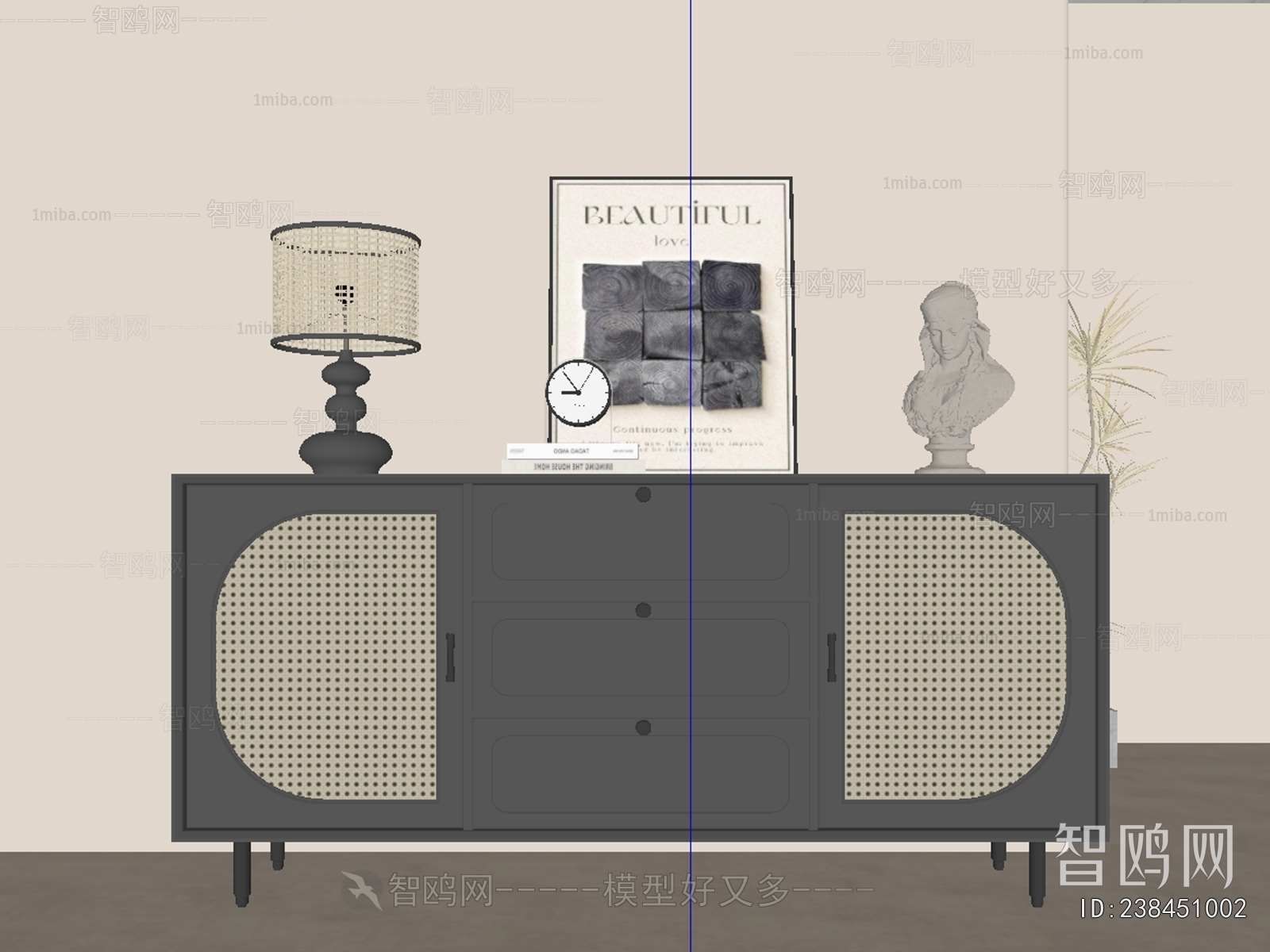 French Style Side Cabinet/Entrance Cabinet