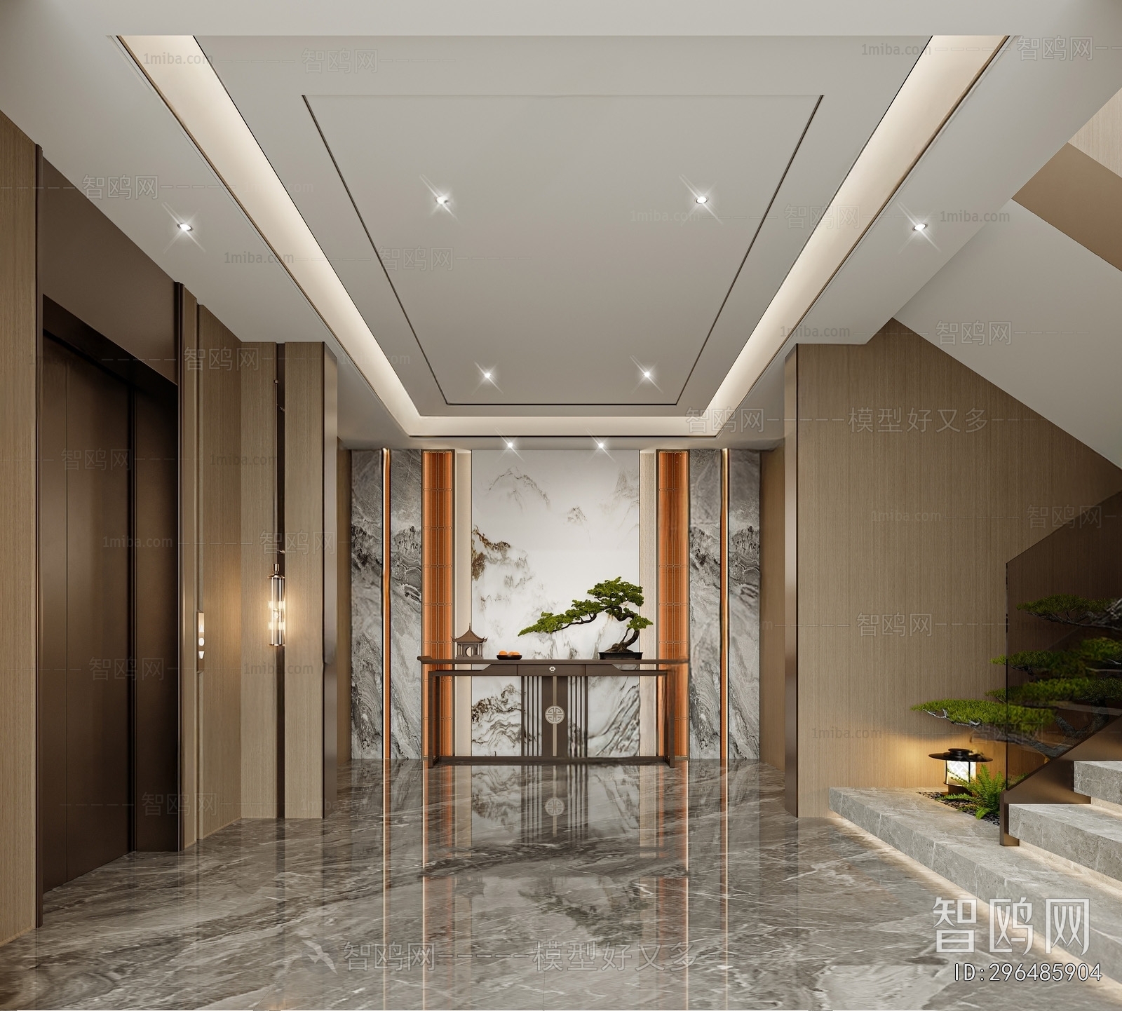 New Chinese Style Hallway