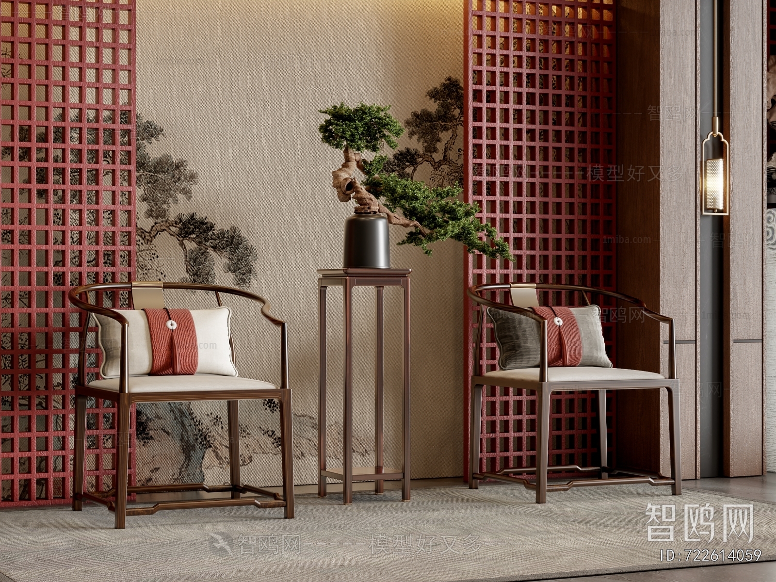 New Chinese Style Single Chair