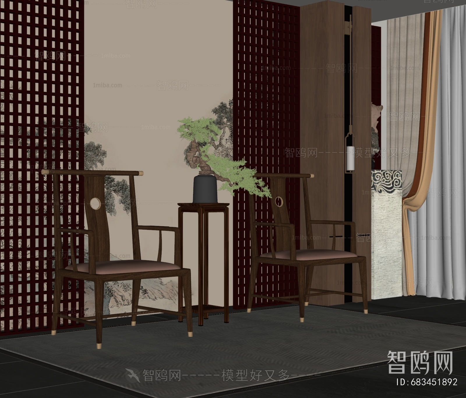 New Chinese Style Single Chair